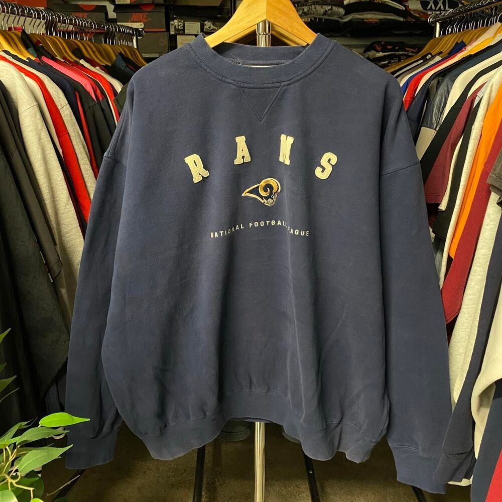 Nfl Men's Navy and Blue Sweatshirt